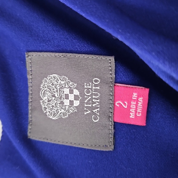 Vince Camuto royal blue long sleeve dress - Picture 4 of 6